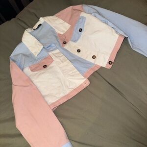 PASTEL COLORBLOCK JACKET